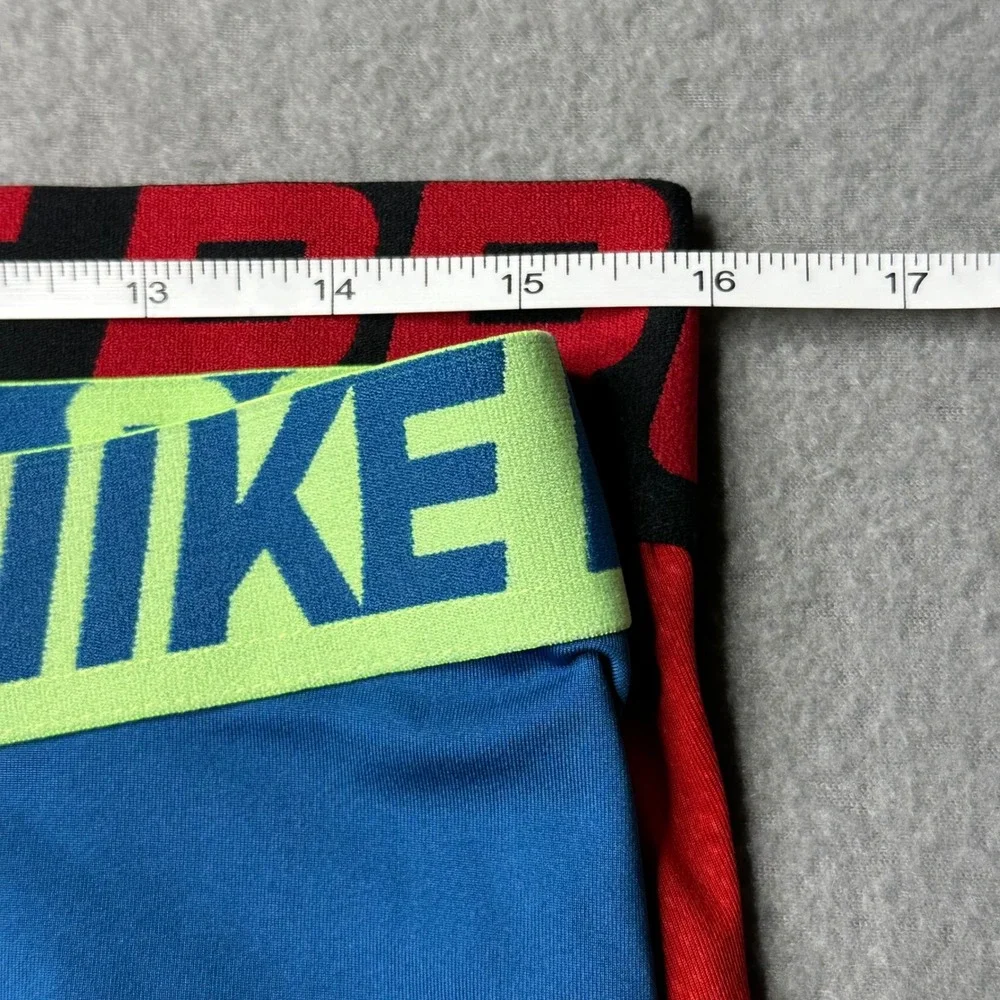 Nike Pro Dri-FIT Compression Leggings Mens XL Blue Red 828561-457 811619-687